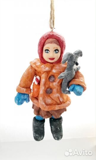 Ватные елочные игрушки