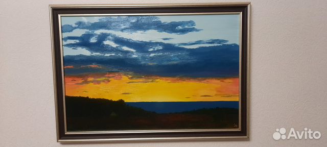 Картина маслом на холсте в раме