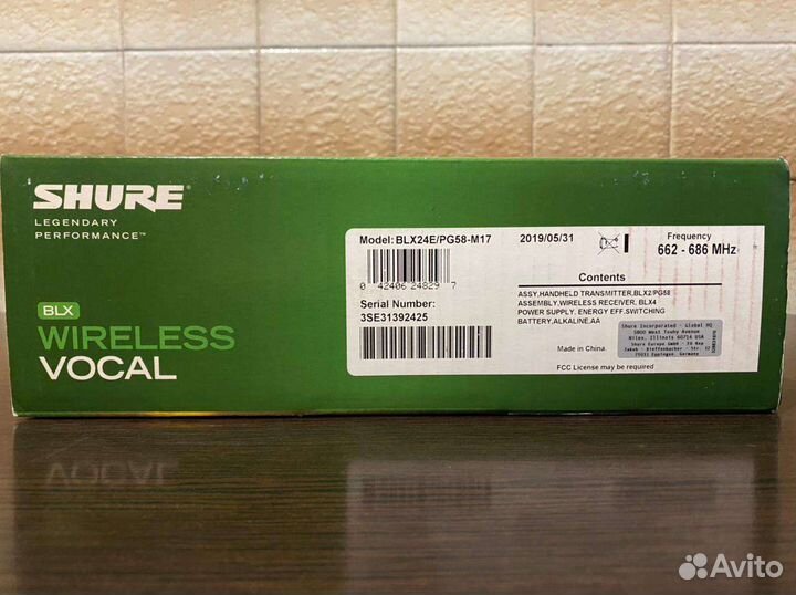 Вокальный микрофон shure PJ 58