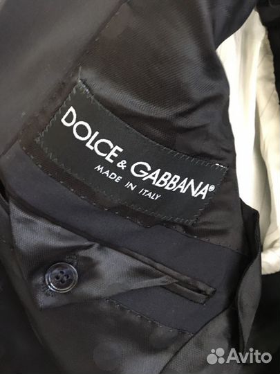 Пиджак мужской черный 46р Dolce Gabbana
