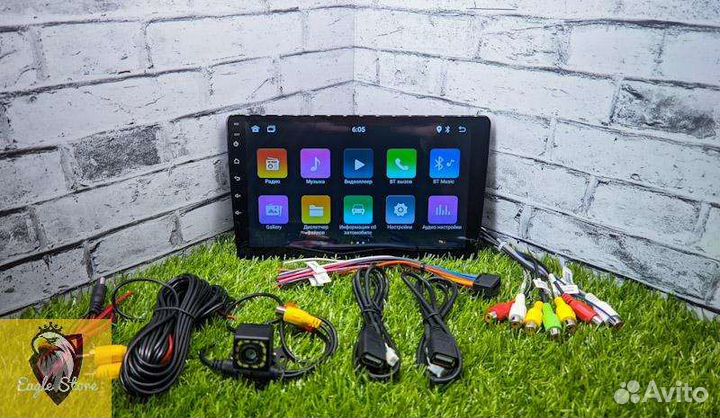 Магнитола Android 9 дюймов 2/32gb+камера
