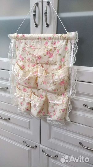 Подвесные кармашки для мелочей из текстиля