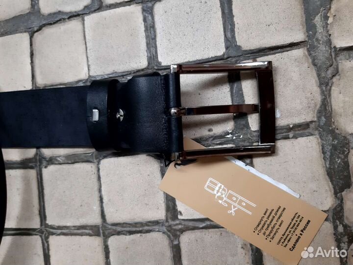 Новый ремень. Натур.кожа, широкий, длинный