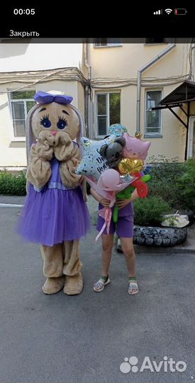 Мишка Тедди/зайка/праздник/ростовые куклы