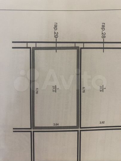 Гараж, 21 м²