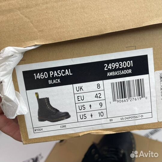 Оригинал 42 eu Dr. Martens 1460 Pascal Ambassador