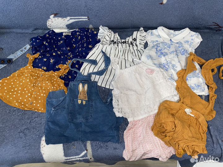 Летние вещи пакетом на девочку 74