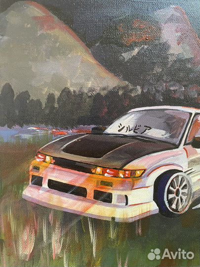 Картина акрилом на холсте