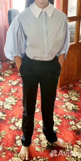 Стильные блузки и брюки на девочку р.152