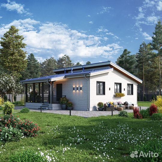 Каркасный дом 99 кв м под ключ