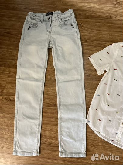 Рубашка и джинсы р. 140-146