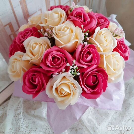 Цветы, подарки, букеты из мыльных роз