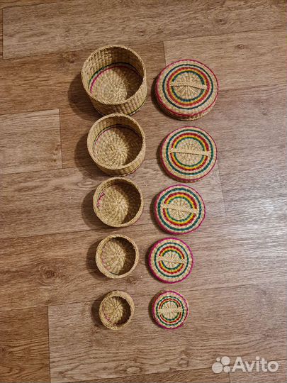 Плетеная посуда новая