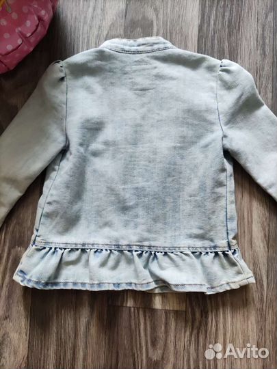 Джинсовая куртка для девочки 98