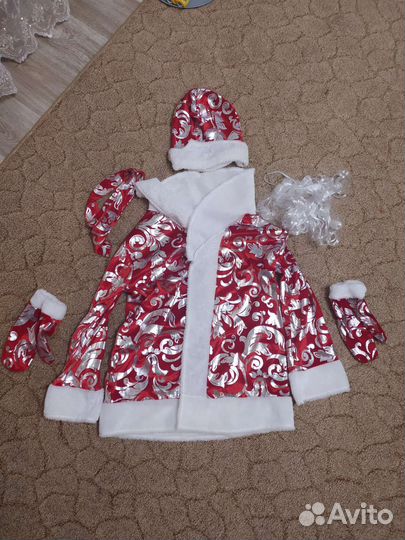 Костюм деда мороза 128-140