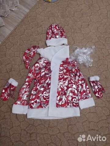 Костюм деда мороза 128-140