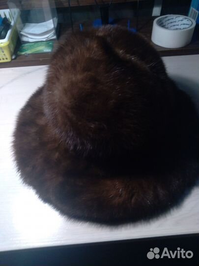 Шапка панама из меха норки