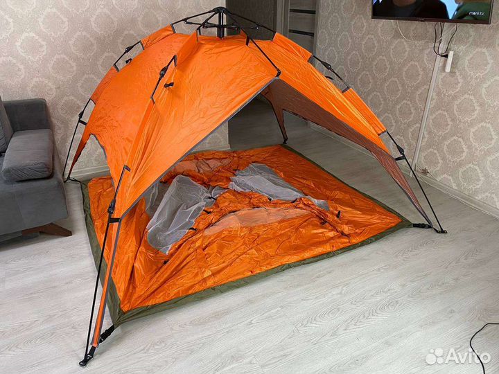 Палатка 2-х слойная 3 местная автомат-зонт