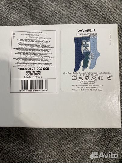 Носки calvin klein