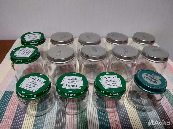 Банки стеклянные из под детского питания, много