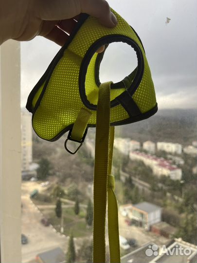 Шлейка с поводком светоатрожающая Triol xs