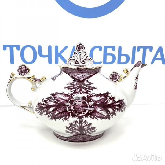 Доливной фарфоровый чайник 