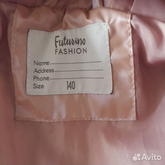 Пальто для девочки 140