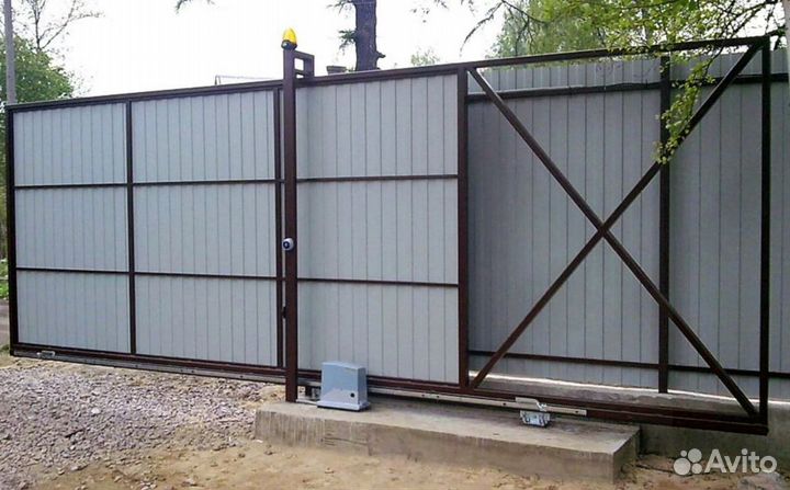 Ворота откатные под ключ