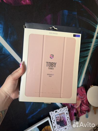 Чехол для iPad pro 12.9 нежно-розовый