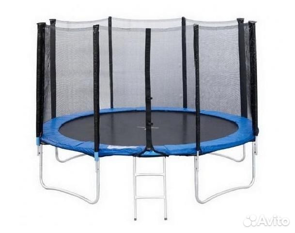 Батут с сеткой и лестницей, диаметр 3.66 м