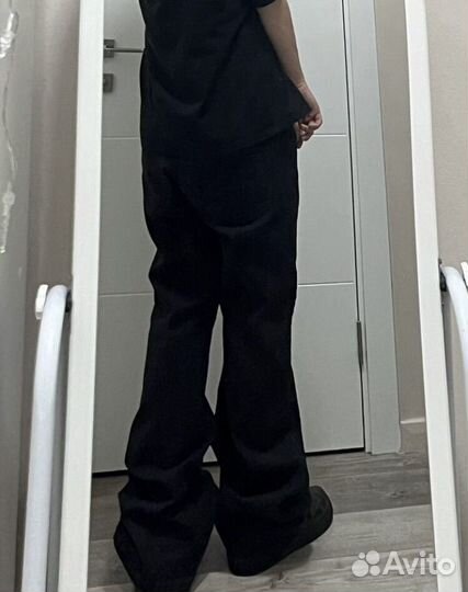 Джинсы Rick Owens type клёш