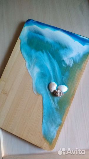 Доска с эпоксидной смолой