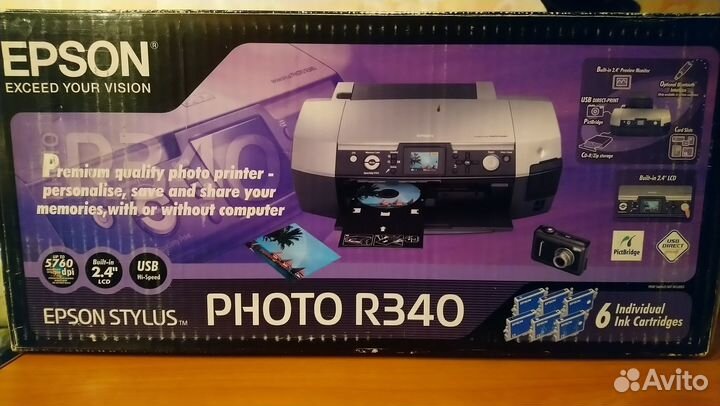 Фотопринтер epson Photo r340
