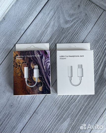 Переходник с type c на 3.5, с lightning на 3.5