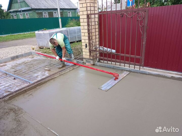 Укладка тротуарной плитки, брусчатки