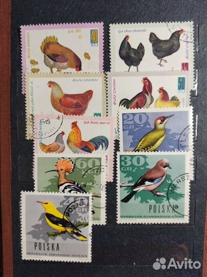 Марки СССР, гдр, Вьетнам, Польша, РФ