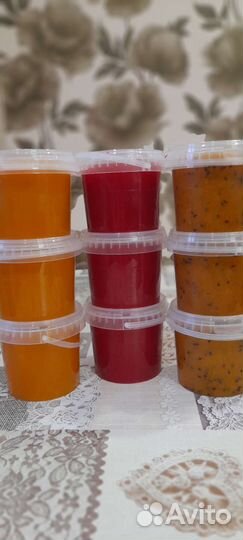 Варенье из облепихи и калины и малины, сушёная обл