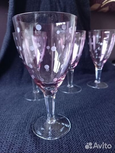 Бокалы фужеры цветное стекло СССР