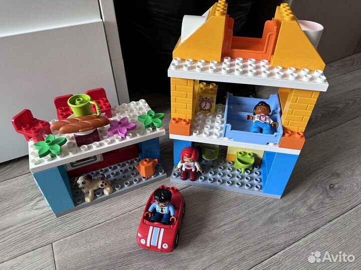 Lego duplo Большой парк аттракционов+Семейный дом