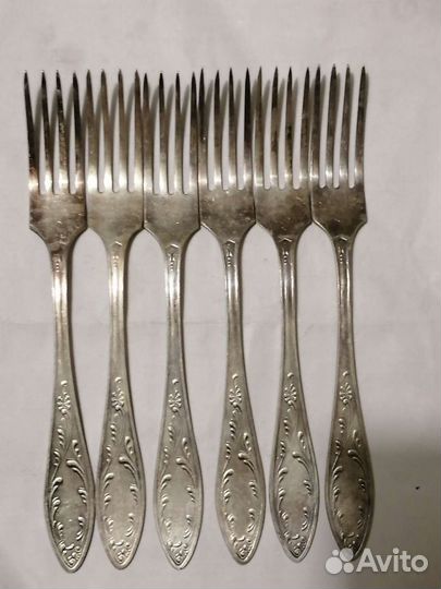 Мельхиоровые ложки и вилки СССР