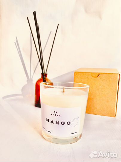 Ароматическая свеча «Манго» большая 250 мл