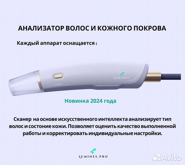 Аппарат для эпиляции Лю’минес Evo-Pro 2400вт