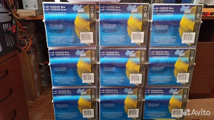 Пустые slim box для дисков 590шт