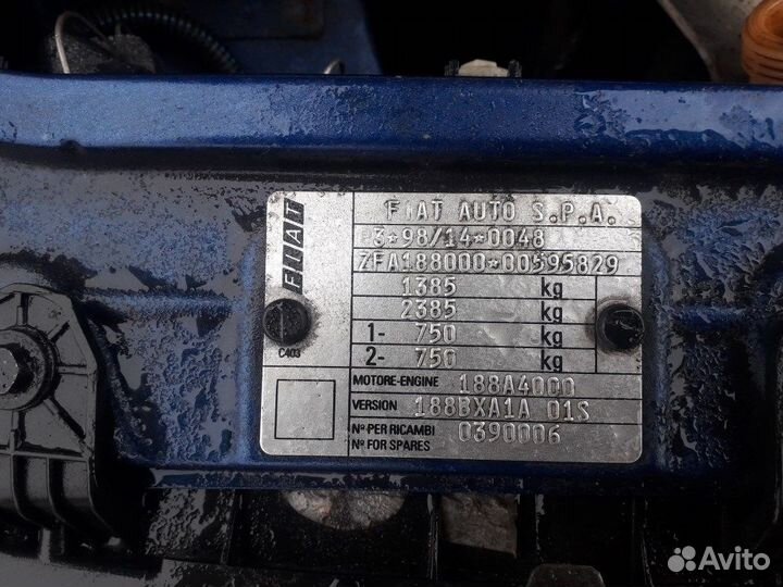 Разбор на запчасти Fiat Punto 1999-2003