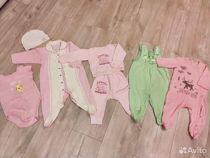 Пакет из 19 вещей для девочки 68-74р