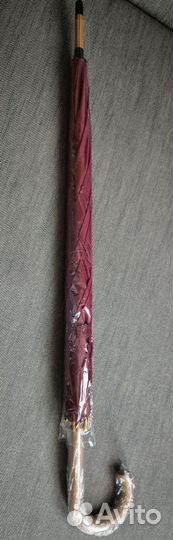 Зонт бардо трость деревянная ручка