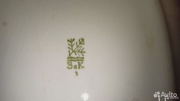 Овальное блюдо зик Конаково ссср,размеры 36х25 см