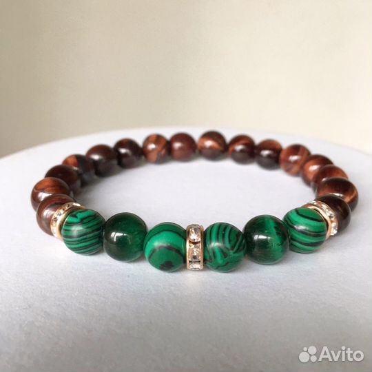 Браслеты натуральные камни тигровый глаз
