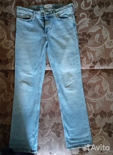 Джинсы mango 38 голубые
