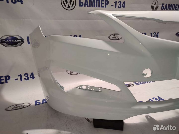 Бампер передний hyundai solaris 2014-2017 белый